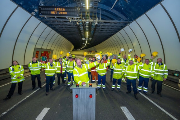 LED lights switch on leads the way to a brighter, greener future for Queensway Tunnel