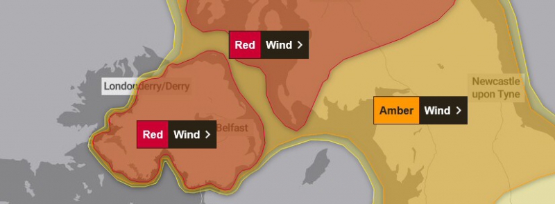 Merseyside is under an Amber Wind Warning ahead of Storm Éowyn