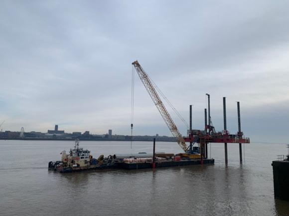 Piling, demolition and welding – full speed ahead for Woodside Ferry Terminal revamp!