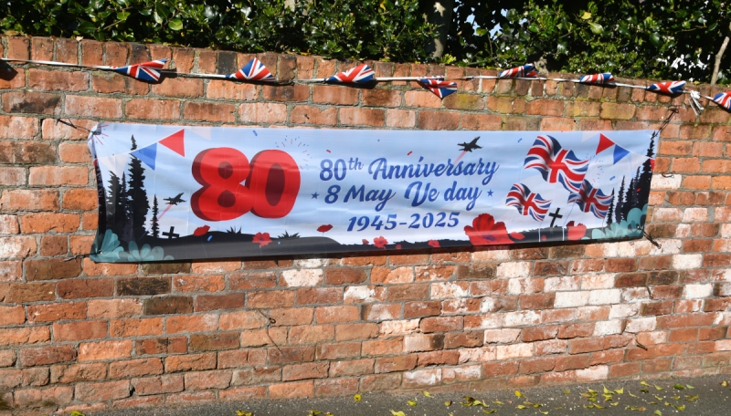 Have you seen any 80th VE decorations on any property?