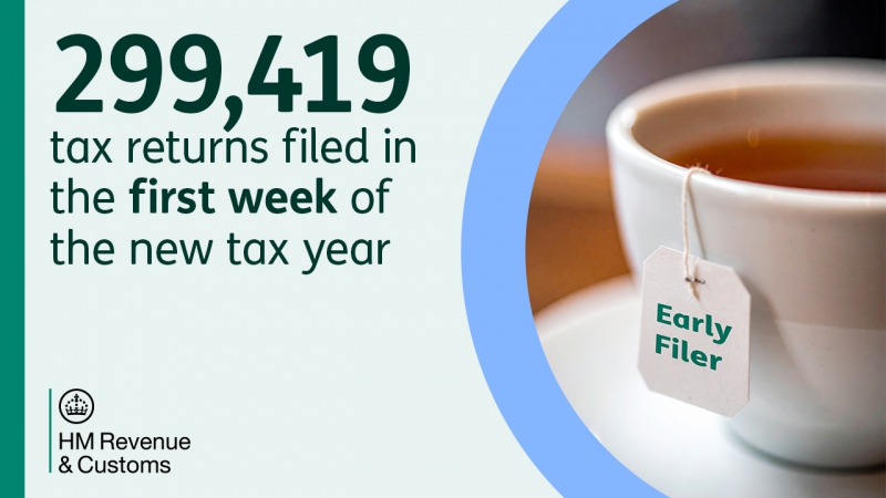 A record 299,419 returns filed in the 1st week of the new tax year