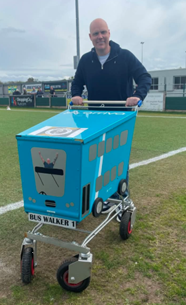 'Bus Walker' returns to help City Region food banks with 'UK's Heaviest Shopping Trolley'