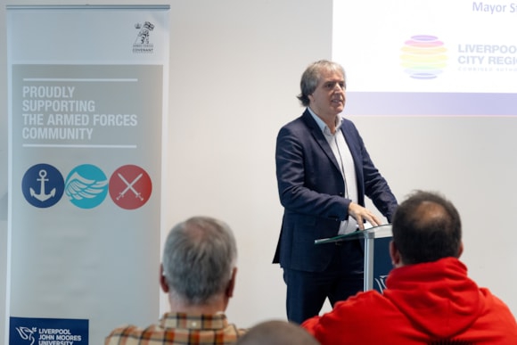 Mayor launches new partnership to provide better support for veterans in Liverpool City Region