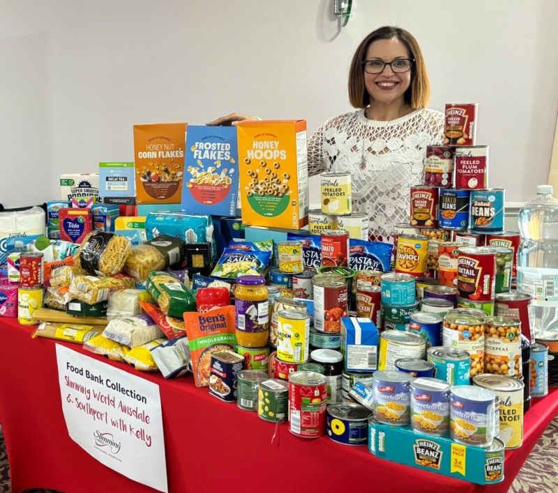 Southport Slimming World Members Rally for Foodbank Drive and Charity Causes