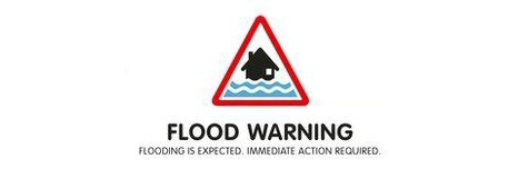 Red Flood Warning for Tue Brook at Clubmoor, Liverpool