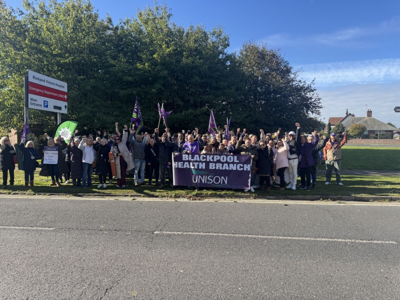 Strike called off as Blackpool NHS staff win millions in back pay, says UNISON
