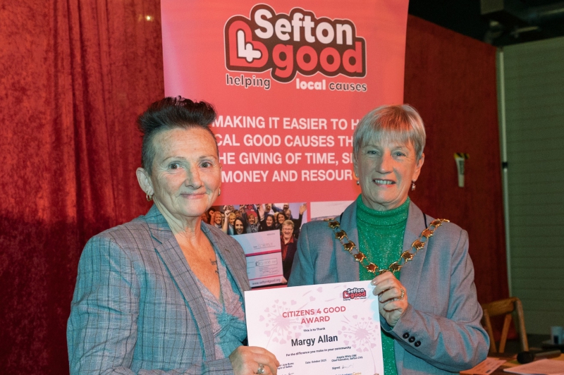 Sefton charity hero scoops Citizens 4 Good Award