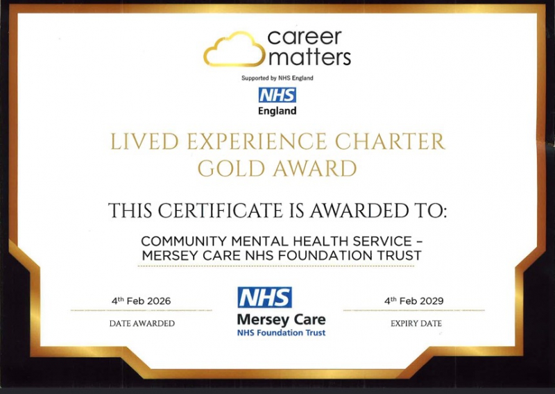 Community Mental Health Services earn NHS gold award