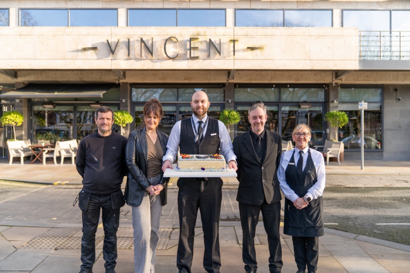 The Vincent Hotel in Southport honours long-serving team members with 200th birthday cake and special celebratory event