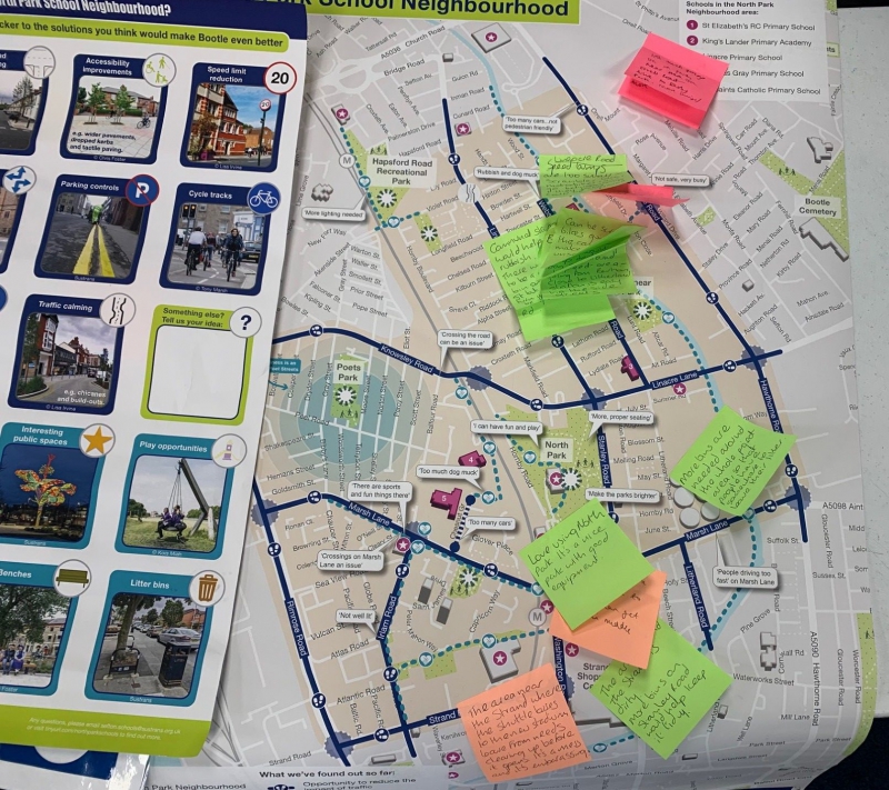 School children help define improvements in their local area