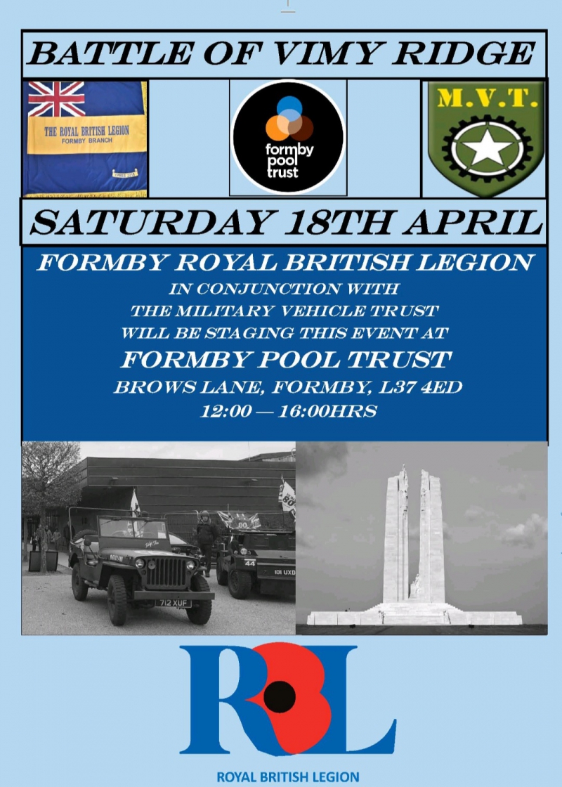 2 events to look forward to, a:- Free Military Vehicle and a Quiz Night...