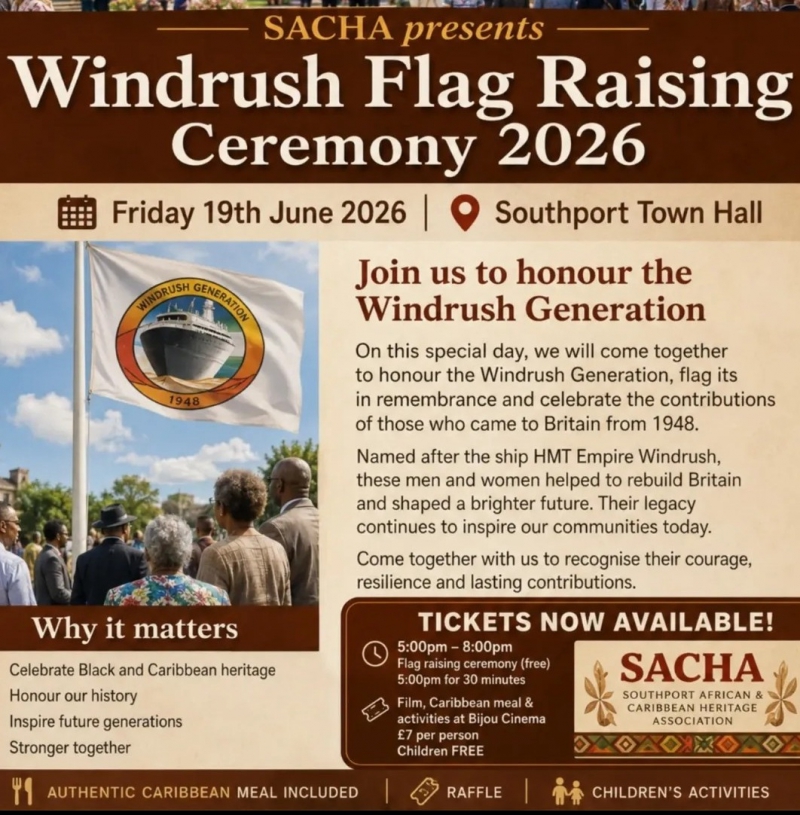 Celebrate Windrush Day in Southport with an Evening of Culture, Community and Film