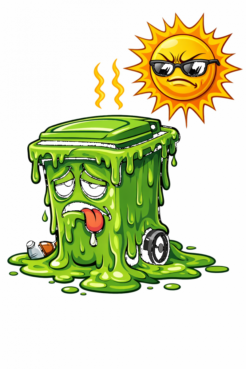 Bin collections are among the services affected by the heat