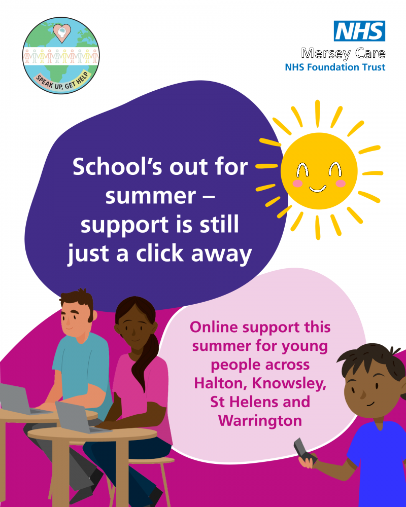 Online support for young people now school's out for summer