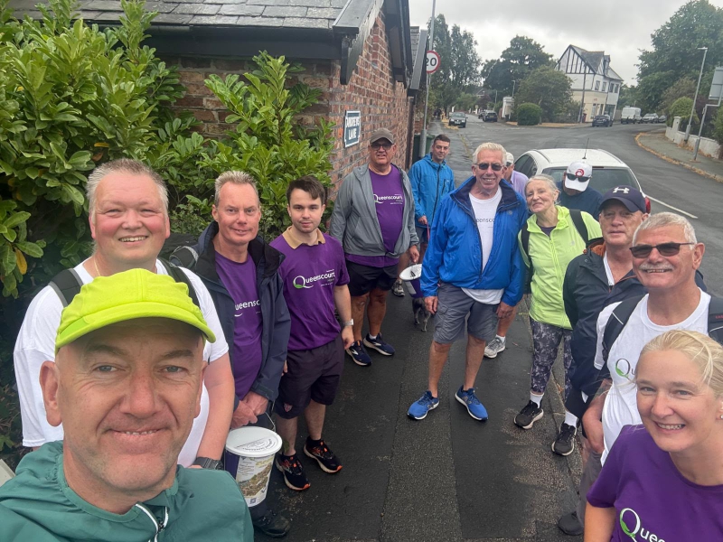 Southport Freemasons raise incredible £42,000 for Queenscourt Hospice with 22 mile Liverpool to Southport walk