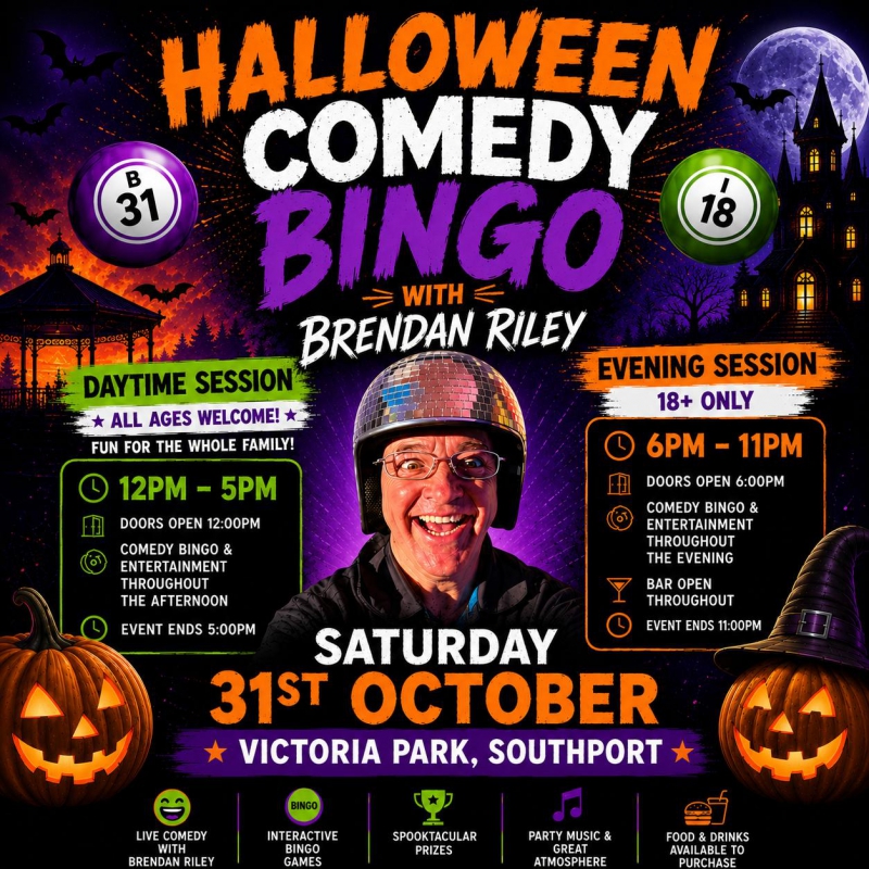 Halloween Comedy Bingo comes to Southport with sessions for families and adults