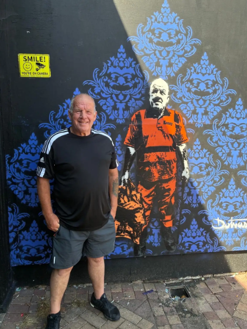 Wirral Street Cleaner Immortalised by Latest New Brighton Mural