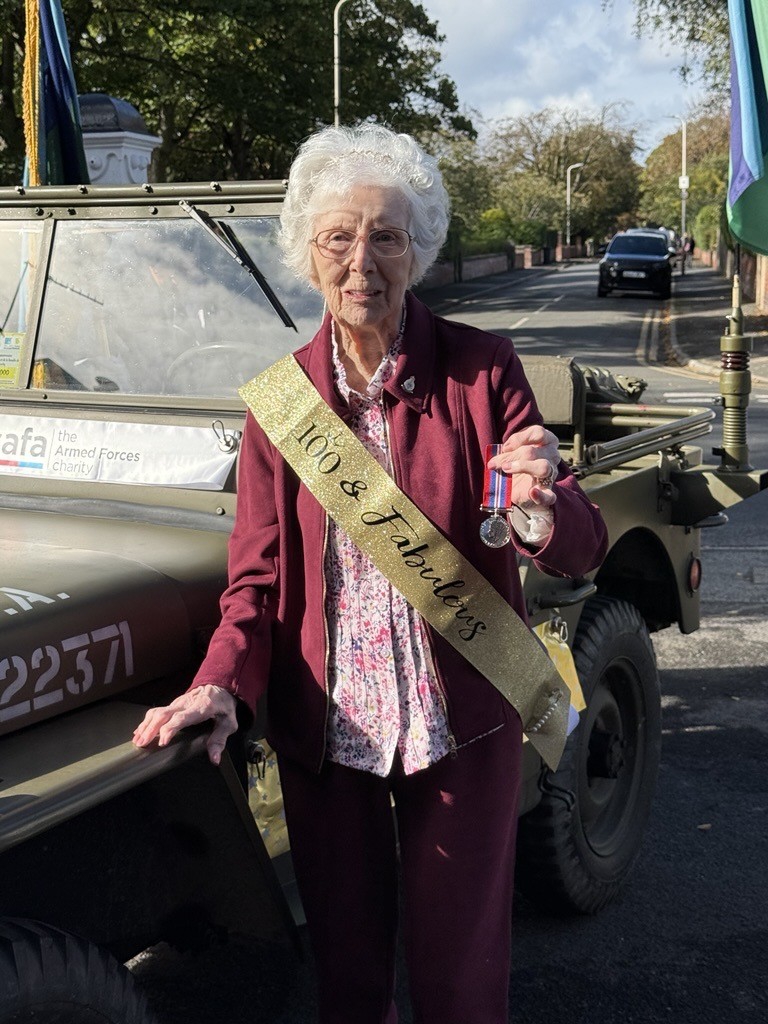 Wartime medal arrives just in time for WWII veteran Irene Cavanagh’s 100th birthday - with help from SSAFA