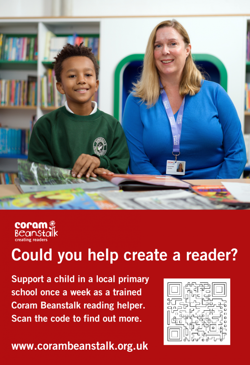 National charity calls for volunteers to help children with reading in local school