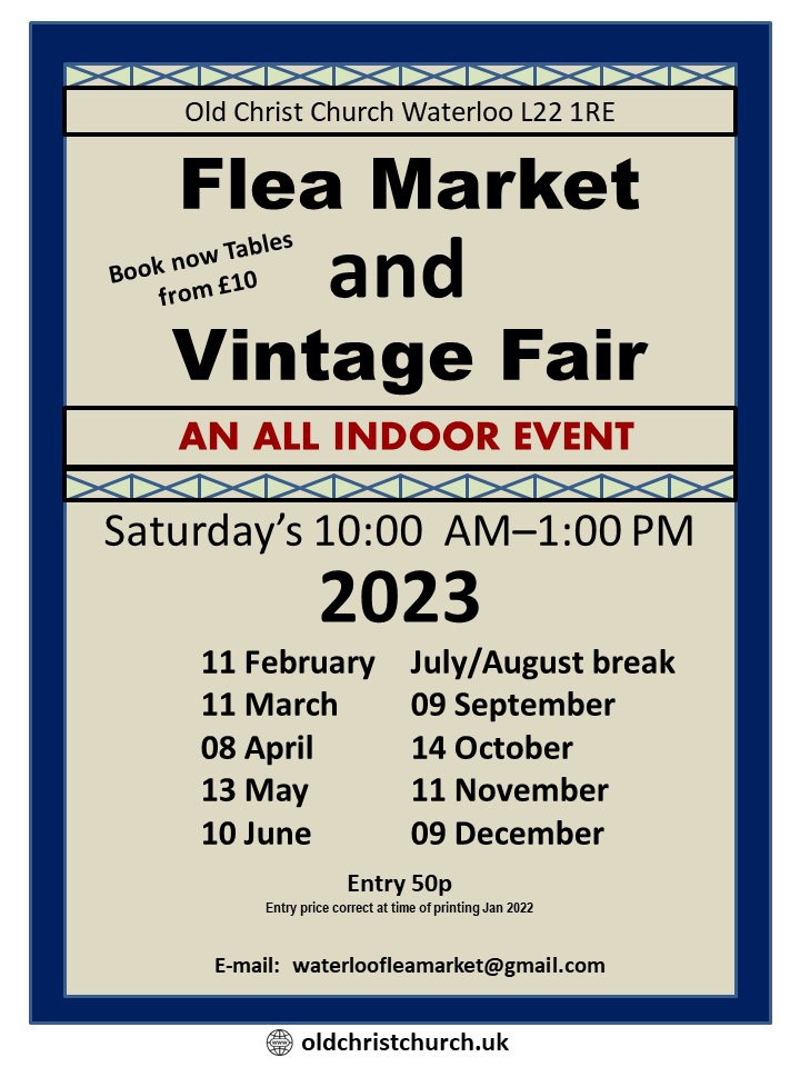 Old Christ Church Waterloo to start its 2023 events off on 11 February