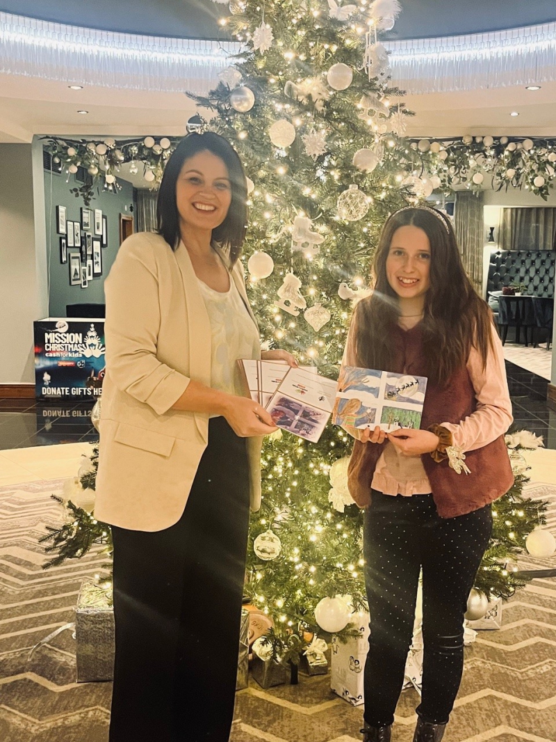 Formby High School Pupil wins Formby Hall's Design-a-Christmas Card Competition 