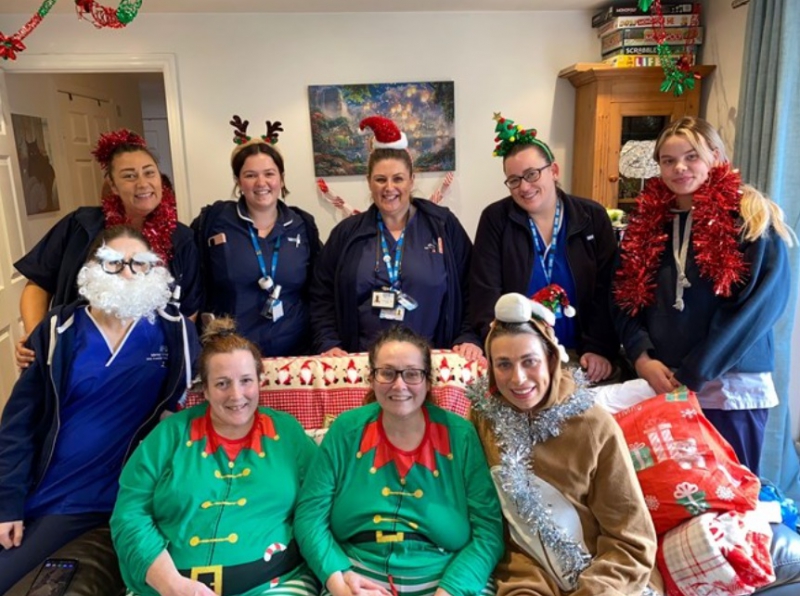 District Nurses step into Christmas for Palliative Care patient