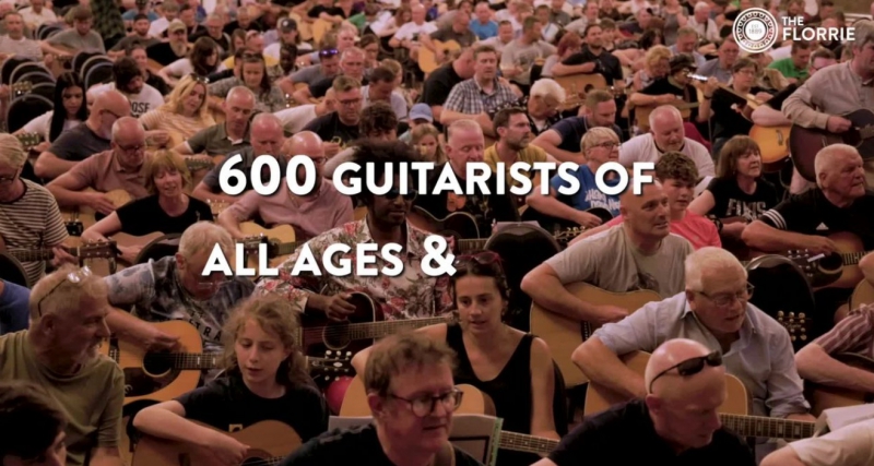 Strumming Together in Festive Harmony