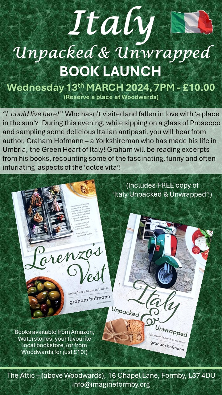 Italy Unpacked & Unwrapped Book Launch