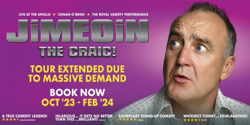 Jimeoin brings smash hit show The Craic to Southport Comedy Festival