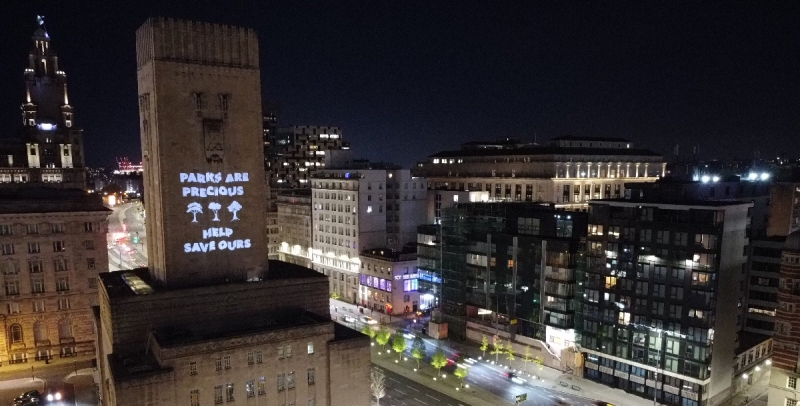 Campaign lights up city centre in opposition to Port Access Road