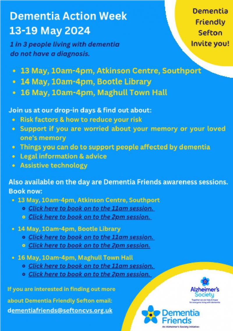 Dementia Action Week - Events in Sefton 