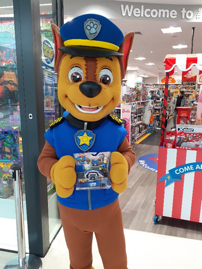 Paw Patrol's Chase set to arrive at The Entertainer in Southport next weekend