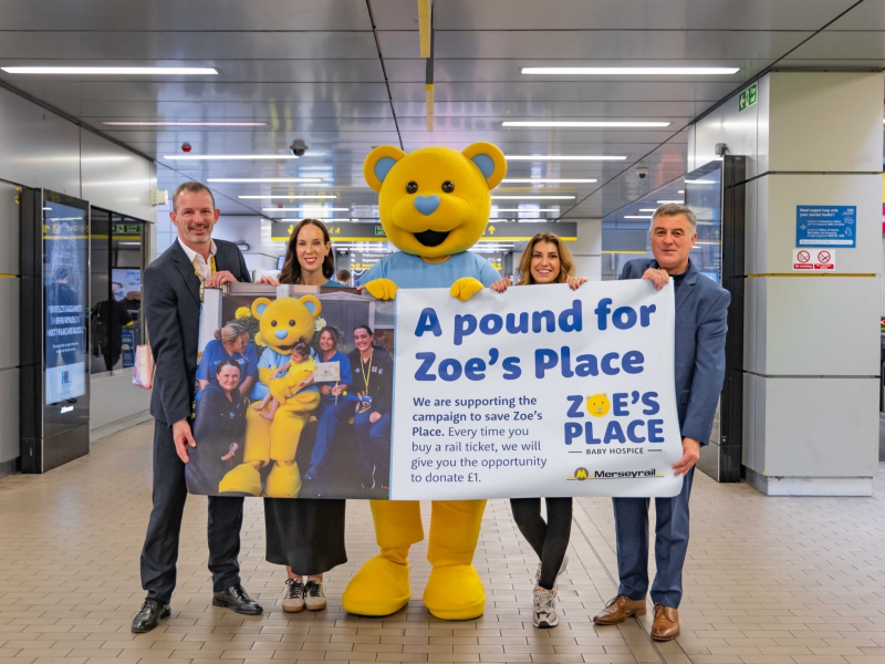 Merseyrail Launches Campaign to Support Zoe’s Place Baby Hospice