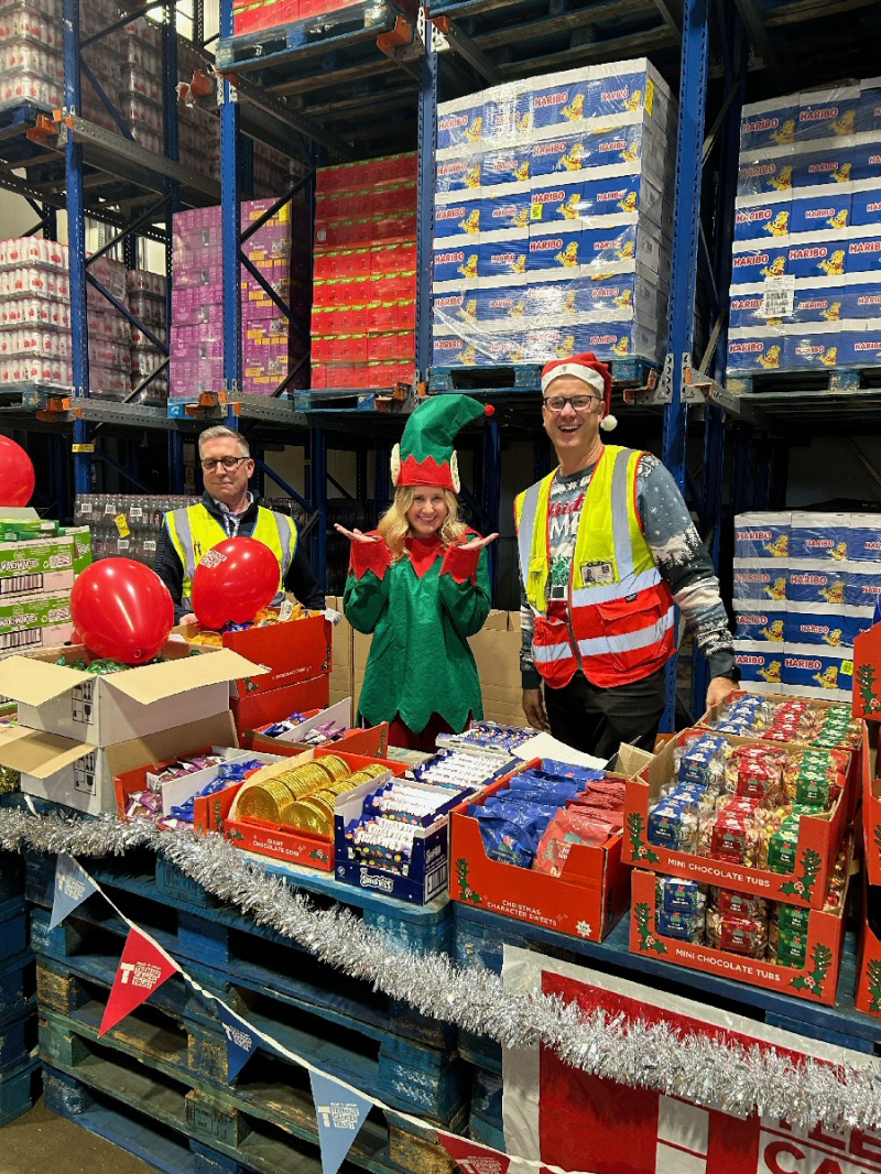 Teenage Cancer Trust unit in Merseyside receives festive treats from Aldi