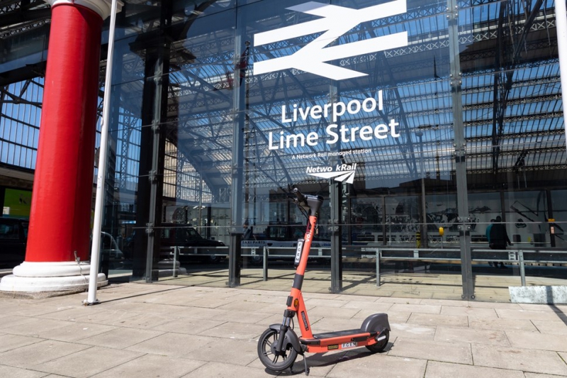 25% off your train ticket if you bike or scoot to the station in Liverpool