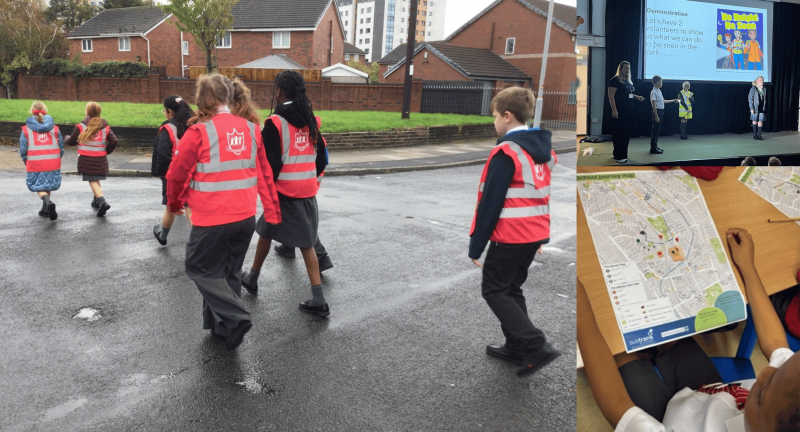 Sefton pupils share their ideas for road safety improvements during Road Safety Week