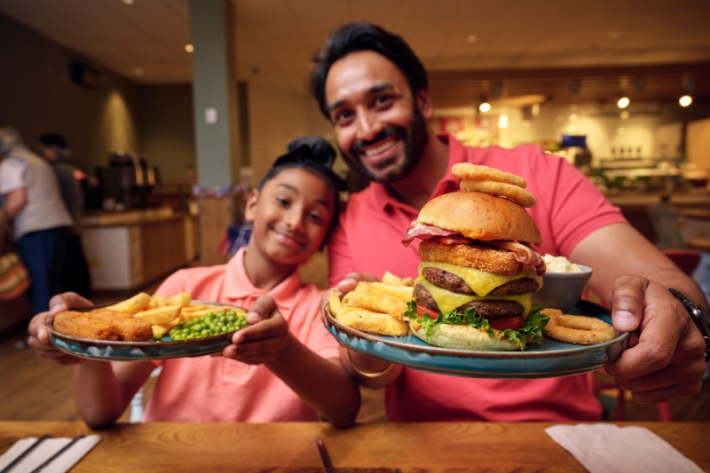 Daddy of all Burgers:- Morrisons launches Giant Burger in Cafés for Father's Week