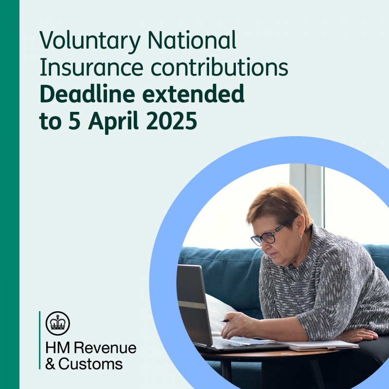 Deadline for voluntary National Insurance contributions extended to April 2025