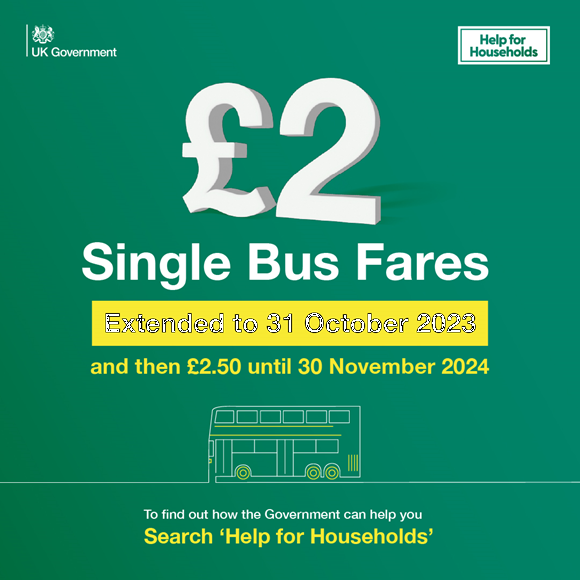 “Get around for £2” this summer as bus fare cap extended until 31 October 2023