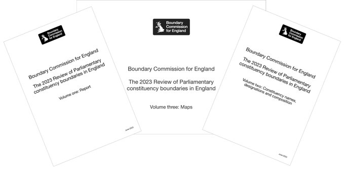 Boundary Commission for England publishes final recommendations for new Parliamentary constituencies