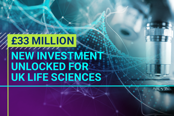 £33 million joint investment to boost skills, support jobs and bolster green manufacturing in UK life sciences industry