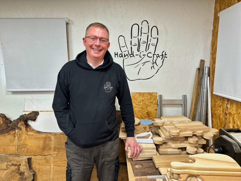 Inspirational disabled woodworker chosen as Start Up Loans Ambassador for the North West