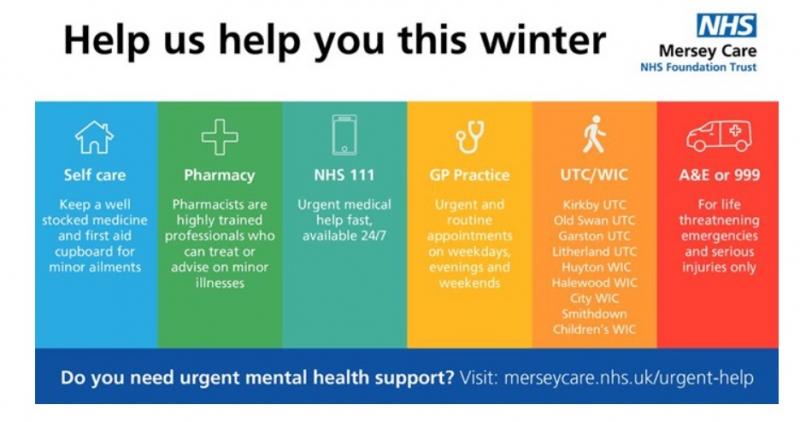 Mersey Care improves ‘Help Us, Help You’ resources to aid Cheshire and Merseyside residents this winter